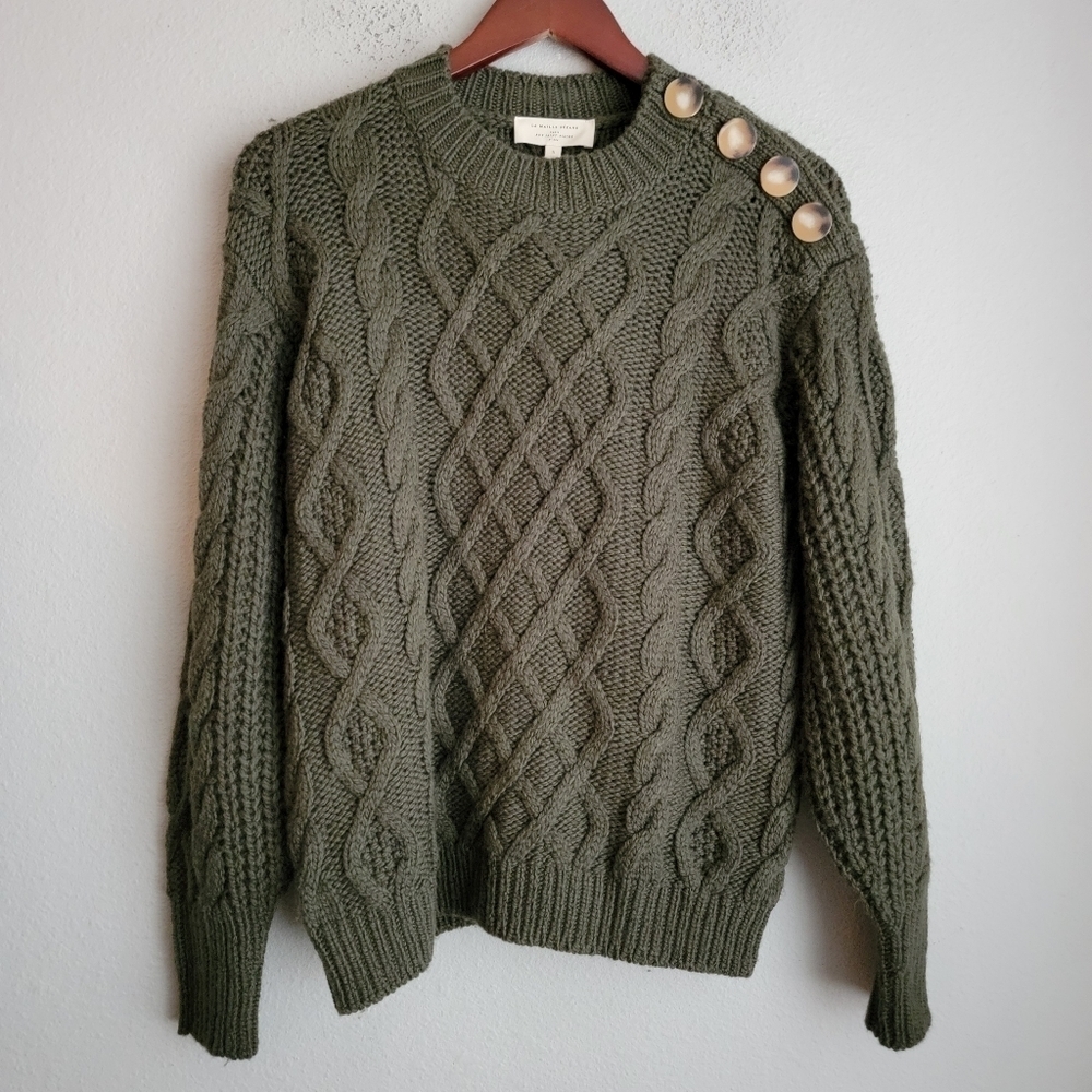 Sezane Gael Jumper in Khaki size S NWT - Picture 3 of 7